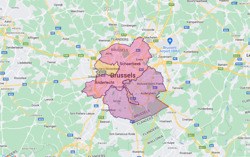 Une transition en 3 phases, de l’ouest à l’est de Bruxelles
